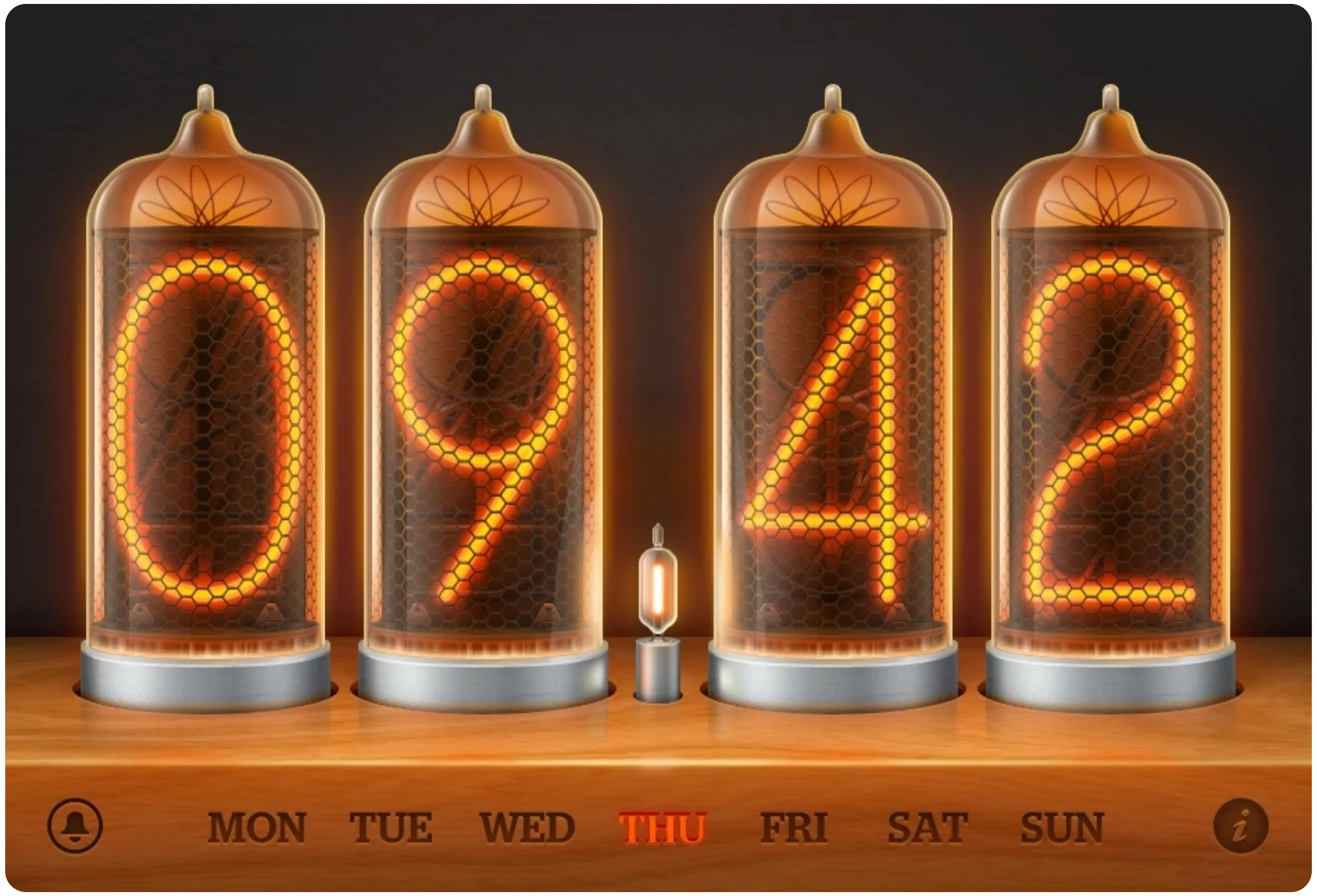 NightStand — Designed themes for the award-winning alarm clock app, once featured as "the alarm clock Apple forgot."