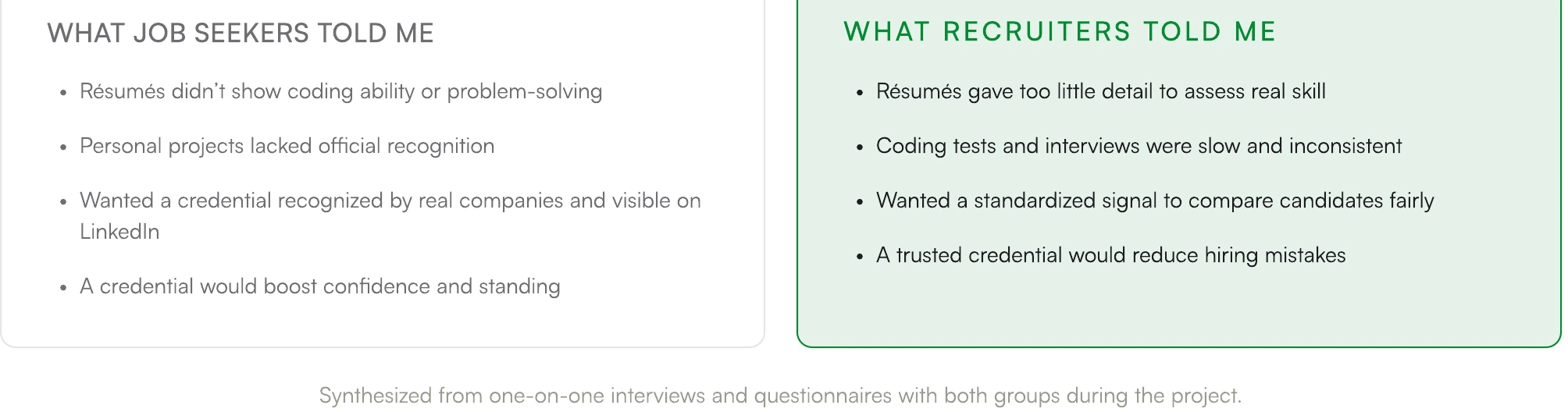 Screen from the Building Developer Skill Certification case study.