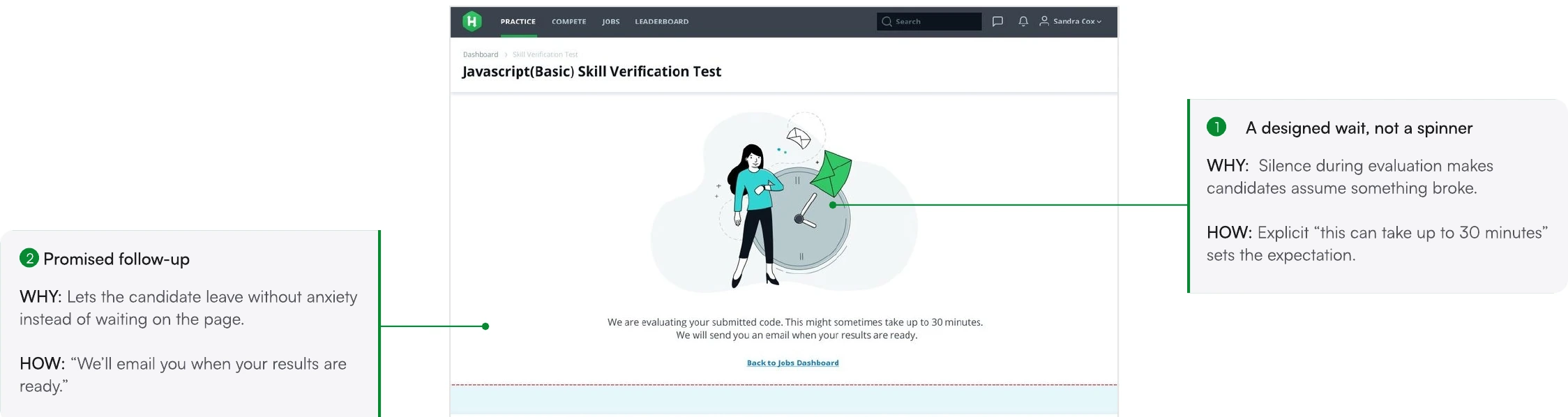 Screen from the Building Developer Skill Certification case study.